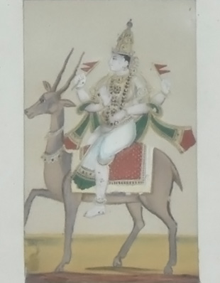 Vayu seated on Deer